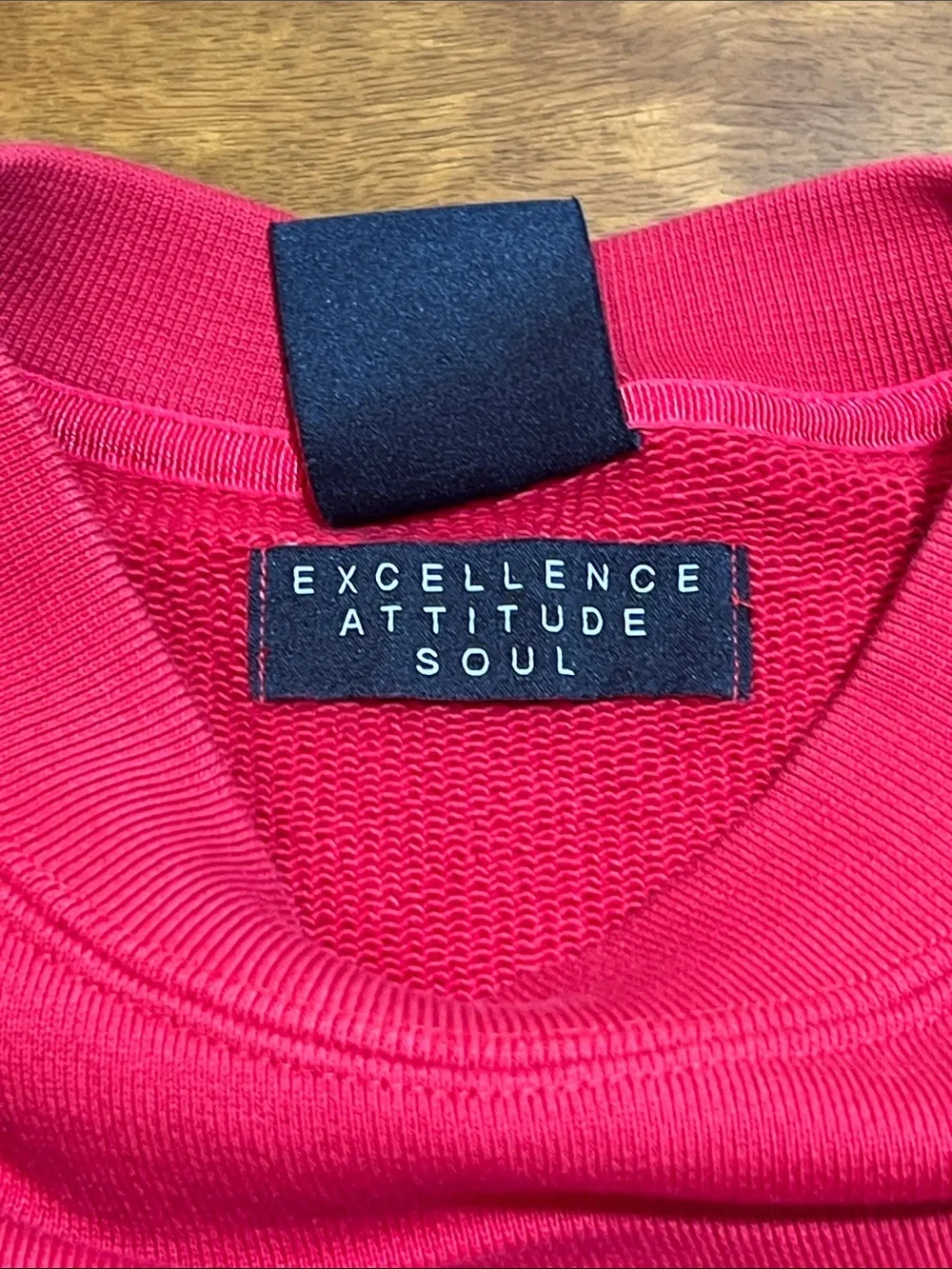 Jordan Red Crewneck Sweatshirt with White Air Jordan Logo Size SMALL